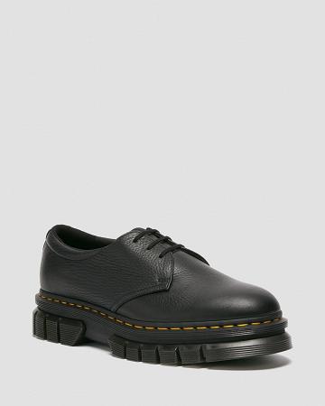 Pánské Boty Na Platformy Dr Martens Rikard Lunar Læder Černé | CZ 190TCE